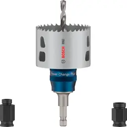 Bosch 5x PRO Multi Material Power Change Plus Starter Set – Für Weichholz, Trockenbau, Ø 68 mm, Profi Zubehör