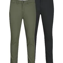 JACK & JONES Herren Jjimarco Jjdave 2er Pack Noos-Hosen, Schwarz, 33W / 30L EU