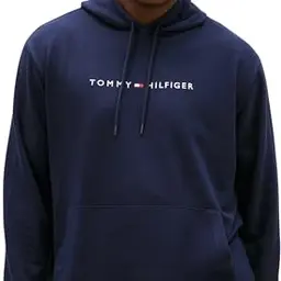 Tommy Hilfiger Herren Hoodie, Blau (Desert Sky), XXL