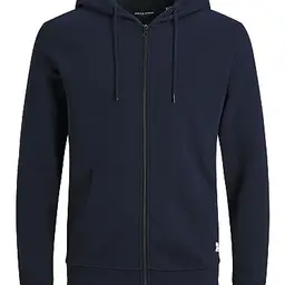 JACK & JONES Herren Sweatzip Hoodie, Navy Blazer, Slim Fit, XS