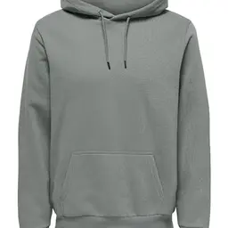 ONLY & SONS Herren Hoodie Kapuzenpullover, Castor Gray, XL