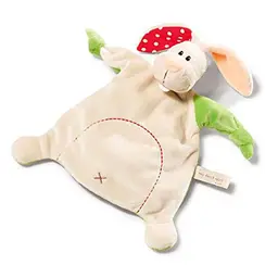 NICI Plüsch Schmusetuch Hase, 25x25cm, Beige