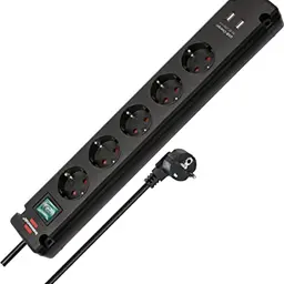 Brennenstuhl Bremounta 5-Fach Steckdosenleiste mit USB-Ladefunktion