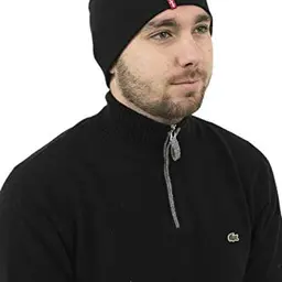 Levi's Unisex Otis Beanie Strickmütze, Schwarz (Black)