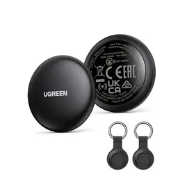 UGREEN FineTrack Mini Bluetooth Tracker mit 80dB Alarm, kompatibel mit Apple Find My, 2er Pack