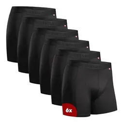 DANISH ENDURANCE 6er Pack Herren Boxershorts, Schwarz, M