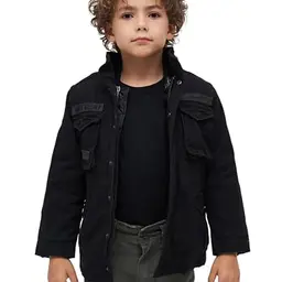 Brandit Kids M65 Classic Jacket - Schwarz, Größe 134/140