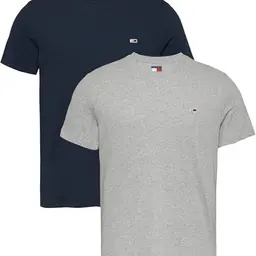 Tommy Jeans Herren 2er Pack Jersey T-Shirt, Grau/Navy, XL