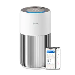 Philips Luftreiniger 2200 Series, HEPA Filter, CADR 400m³/h, für Allergiker, ultra-leise, langlebiger Filter