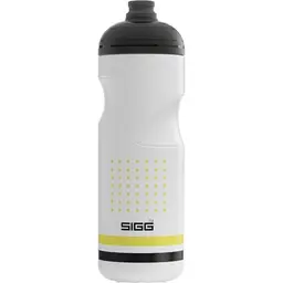 Sigg Fahrrad Trinkflasche Pulsar White 0,75L, BPA-frei, auslaufsicher, spülmaschinenfest, federleicht, für Sport & Fahrrad