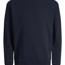 JACK & JONES Herren Sweatshirt mit Rundhalsausschnitt, einfarbig