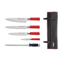 Dick Knives Spirituosenmesser-Set mit Geldbörse, Rot