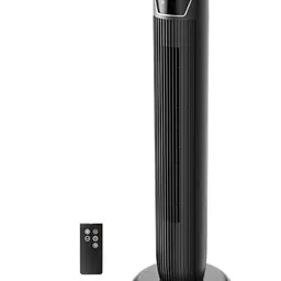 Midea FZ10-17JR Leiser Turmventilator mit Fernbedienung, 3 Modi, 3 Geschwindigkeiten, 92 cm, Schwarz