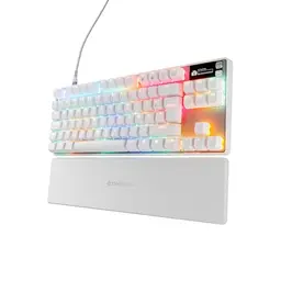 SteelSeries Apex Pro TKL Gen 3 Weiß - Gaming Tastatur mit anpassbarem Ansprechverhalten - DE QWERTZ