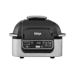 Ninja Foodi Grill & Airfryer 5,7L - 5-in-1 Heißluftfritteuse in Schwarz/Silber