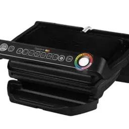 Tefal OptiGrill Kontaktgrill, 6 Programme, abnehmbare Platten, Elektrogrill, schwarz