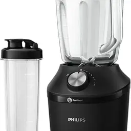 Philips Standmixer & Smoothie Maker 600W, 2L Becher, 2 Geschwindigkeiten + Impuls, Ice-Crush