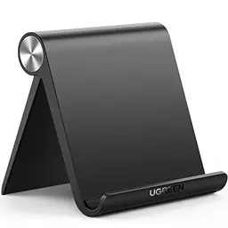 UGREEN Tablet Halterung Tisch Ständer kompatibel mit iPad, Galaxy Tab, Huawei MatePad und iPhone bis 11 Zoll (Schwarz)