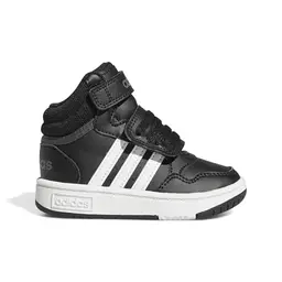 adidas Baby Hoops Mid Shoes, Core Black/Cloud White, 21 EU