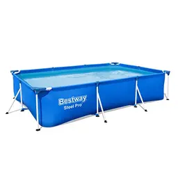 Bestway Steel Pro Frame Pool 300 x 201 cm, blau, eckig