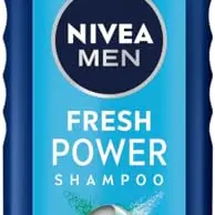 NIVEA MEN Fresh Power Shampoo mit Menthol - Erfrischende Haarpflege ohne Silikone (250 ml)