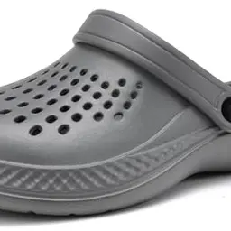 BARFULKER Herren Clogs - Atmungsaktive Pantoletten für den Sommer (Grau, 40/41 EU)