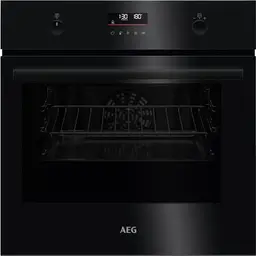 AEG Einbaubackofen Serie 5 – Ringheißluft – Pyrolyse-Selbstreinigung – 25 Automatikprogramme – LED-Touchdisplay – Schwarz