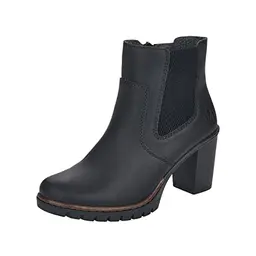 Rieker Damen Stiefeletten, schwarz, Gr. 39 EU