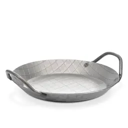 GSW 859042 Eisenpfanne, geschmiedet, Servierpfanne mit 2 Griffen, 24 cm