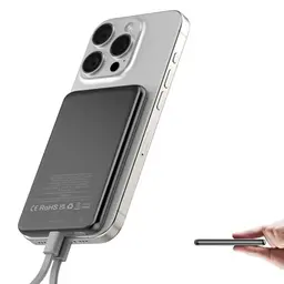 Ultra Slim Magsafe Power Bank 5000mAh mit 20W PD Wireless Schnellladung für iPhone 12-17