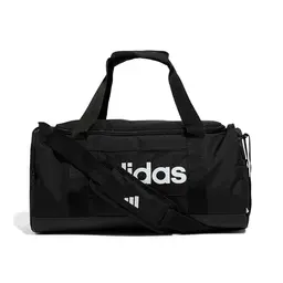 adidas Unisex Essentials Linear Duffel Bag, schwarz/weiß, S