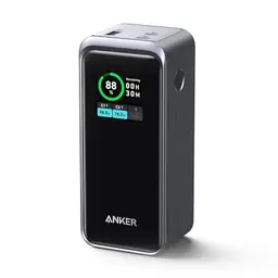 Anker Powerbank 20.000mAh, 200W, Digitales Display, 2x USB-C, 1x USB-A, Kompatibel mit iPhone 14/13, Samsung, MacBook und mehr