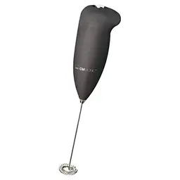 Clatronic elektrischer Milchaufschäumer MS 3089 – Schnell Milchschaum zaubern, schwarz