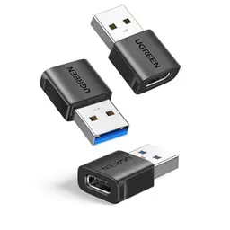 UGREEN USB auf USB C Adapter (3 Stück) - 10Gbps, kompatibel mit iPhone 16/15/14, iPad, Galaxy S24/S23, Laptops