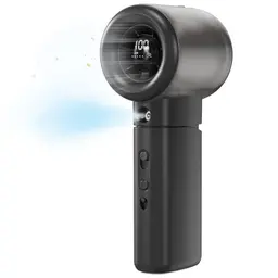 Tragbarer Mini-Ventilator mit Sprühfunktion, 16000RPM, 5000mAh Akku, stufenlos einstellbar, USB-aufladbar, kühlend für Sommer, Outdoor & Reisen
