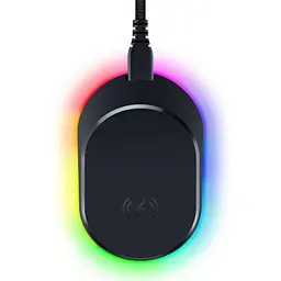 Razer Mouse Dock Pro mit kabellosem Ladepuck, RGB-Beleuchtung und Anti-Rutsch-Basis