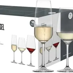 Schott Zwiesel Tulip Premium Box (18er-Set) - zeitlose Weingläser und Sektgläser, spülmaschinenfest, Made in Germany
