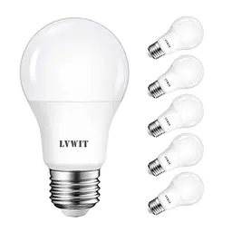 LVWIT LED E27 Birne 60W Kaltweiß 806 lm - 6er Pack