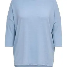 ONLY Carmakoma Damen 3/4 Top Carlamour, Soft Chambray, Größe M