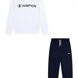 Champion Legacy Jungen Sweatshirt, Rundhalsausschnitt, Weiß, XXS