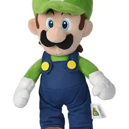 Simba Super Mario Luigi Plüschfigur – 30 cm, weiches Kuscheltier für Kinder und Fans