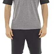CityComfort Kurzschlafanzug Herren, Pyjama, Grau, M–3XL
