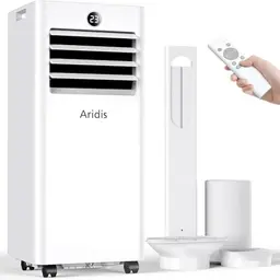 Mobile Klimaanlage 9000 BTU, 4-in-1, leise, mit Fernbedienung, Fenstermontagesatz, für Räume bis 33 m²