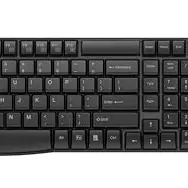 Rapoo X1800S kabelloses Tastatur-Maus Set - Ergonomisch für Links- und Rechtshänder - Schwarz