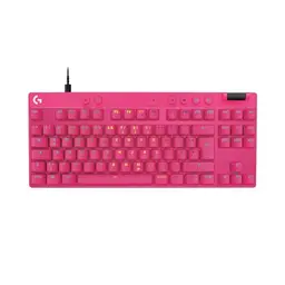 Logitech G PRO X TKL Gaming Tastatur - Tenkeyless, RGB-Beleuchtung, QWERTZ DE - Rosa