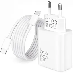 30W USB-C Ladegerät mit 2M Kabel für iPad Pro, iPhone 15/16/17 und mehr