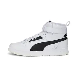 PUMA RBD Game Sneaker Unisex - Weiß/Schwarz/Geld - Größe 38,5 EU