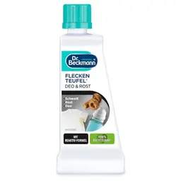 Dr. Beckmann Fleckenteufel Rost & Deo - Spezialfleckentferner gegen Rost- und Schweißflecken, 50 ml