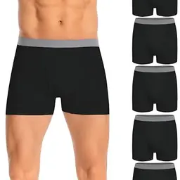 Nutria Herren Boxershorts 5er Pack Baumwolle Atmungsaktive Retroshorts