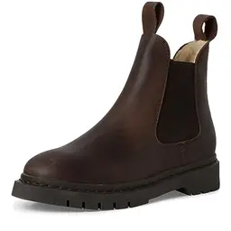 Tamaris Damen Stiefel aus braunem Leder, Größe 41